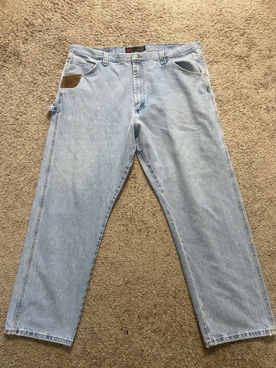 DuraShield Denim Other - DuraShield Denim Jeans Mens 34x32 Blue Light Wash Relaxed Straight Carpenter